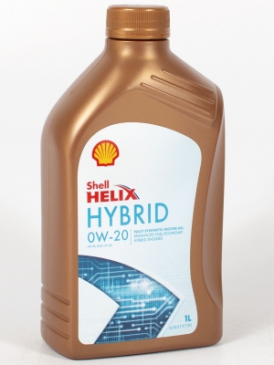 Моторное масло Shell Helix HYBRID 0W-20, 1л