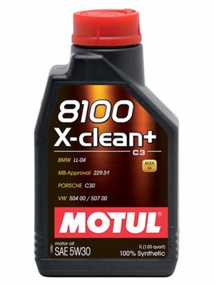Моторное масло Motul 8100 X-Clean+ C3 5W-30, 1л